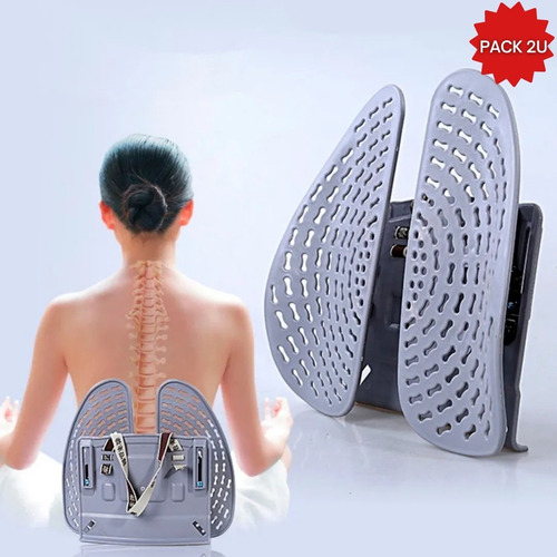 2 Soporte Lumbar Ergonómico Respaldo Espalda Silla Automóvil