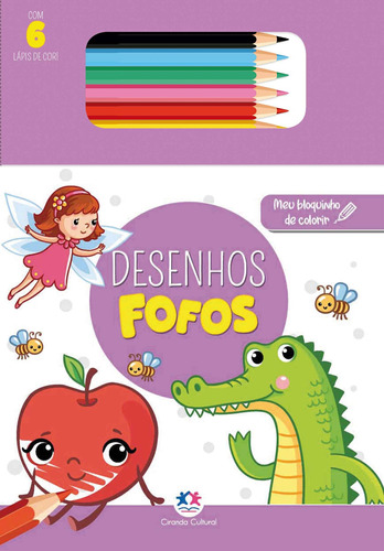 Desenhos fofos, de Cultural, Ciranda. Série Meu bloquinho de colorir Ciranda Cultural Editora E Distribuidora Ltda., capa mole em português, 2021