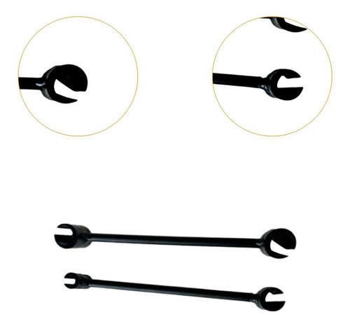 Llave De Ajuste De Espacio Para Bisagras De 2 Piezas, Negro