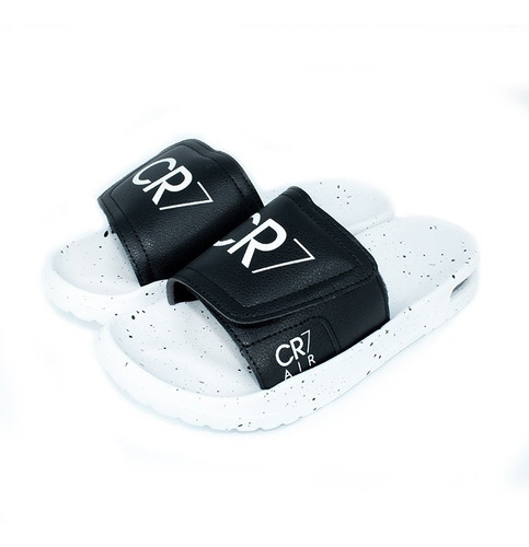 Imagen 2 de 4 de Sandalias Hombre Cr7-02 Rubber Blanco Moletto
