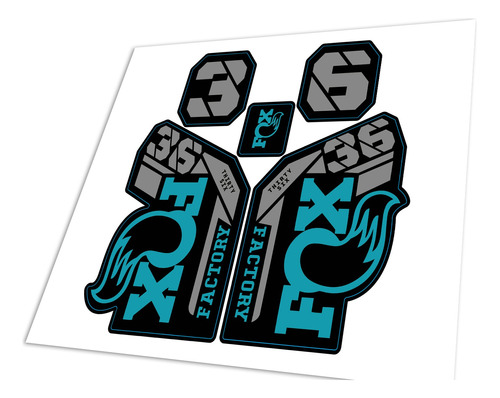 Fox 36 Stickers / 2023 / Calcas / Decals 