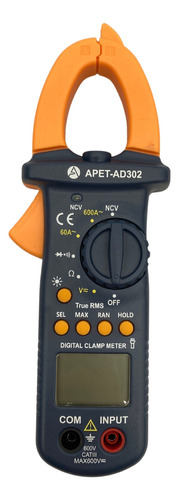 Appli Parts Apet-ad302 Multiamperimetro Digital Con Pinza 
