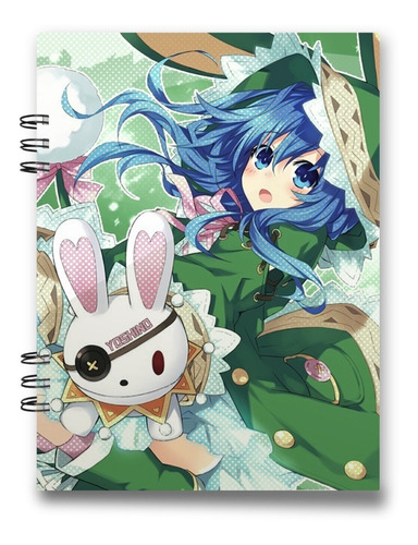 Imagen 5 de 6 de Cuaderno Anime Date A Live 15x20 Cms Media Carta 100 Hojas