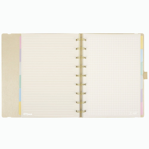 Imagem 3 de 4 de Planner System Flex Ultra Mettalic Dourado - Ótima