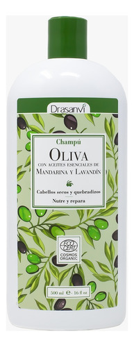 Shampoo Orgánico Oliva, Aloe, Lavandin Y Mandarina - 500 Ml