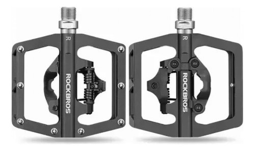 Pedal Sin Clip Para Bicicleta De Estrada Rockbros Mtb Smooth