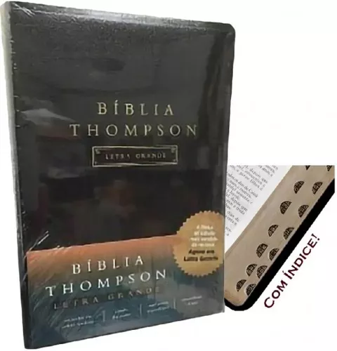  Biblia Thompson AEC - Letra Grande - Em Portugues do Brasil -  Luxo Preta - Concordancia - Mapas - Estudos Biblicos: 9788000003634: Libros