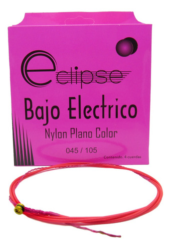 Cuerdas Eclipse Para Bajo Electrico 4cdas Nylon Colores