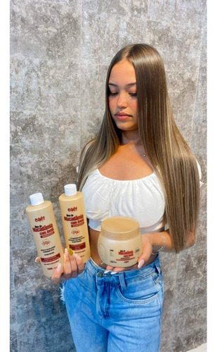 Kit Shampoo Balsamo 2x500ml Óleo De Macadamia Nutri E Brilha