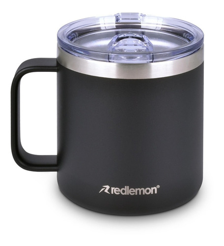 Redlemon Termo para Café de Doble Pared de Acero Inoxidable (400 ml), Taza Térmica con Tapa Hermética, Vaso que Mantiene tu Bebida Caliente por 3 Horas y Fría por 5 Horas, Ideal para Viaje y Camping