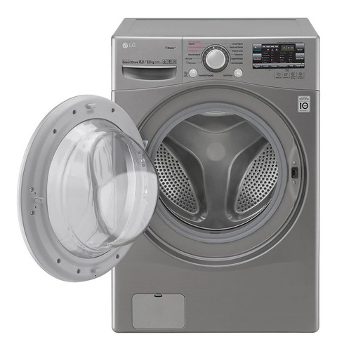 Imagen 4 de 7 de Lavasecarropas automático LG WD15EGS6 inverter stone silver 15kg 220 V - 240 V