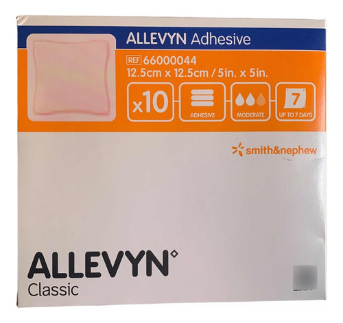 Allevyn Adhesive Classic 12.5 X 12.5 Paquete Con 10 Piezas