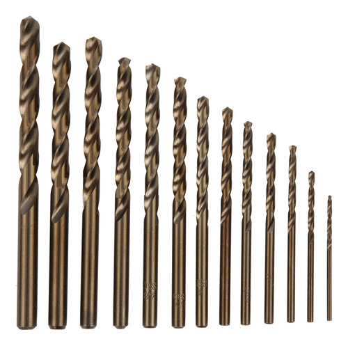 Juego De 13 Brocas Twist Drill Que Contienen Cobalto, Multif