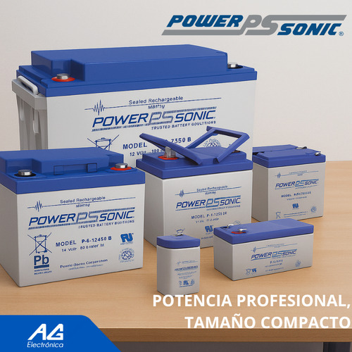Bateria Recargable 6v/1ah Psonic Terminal F1 Ps 610
