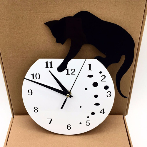 Reloj De Pared Gato Puma Pantera 