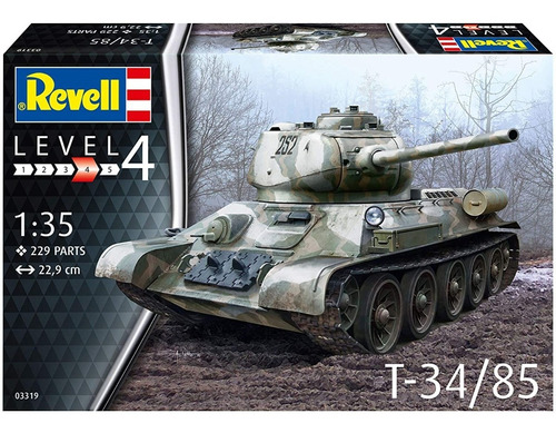 Imagen 1 de 6 de Tanque T-34/85 - Escala 1/35 Revell 03319