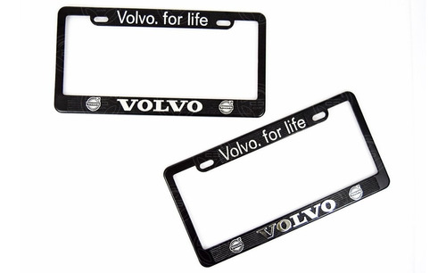 Par Marcos Porta Placas Autos Y Camionetas Volvo Eng