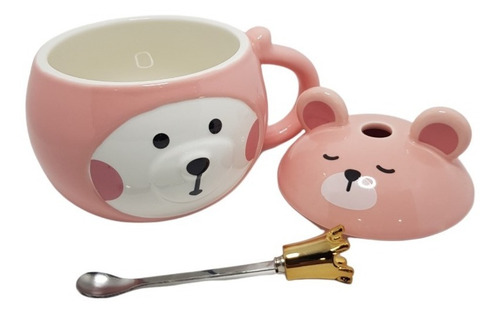 Mug Pocillo Taza Cerámica Oso Kawaii Cosplay Tierno