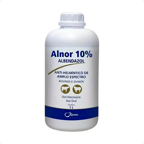 2 Alnor 10% Syntec Vermífugo Bovinos E Ovinos - 1 Litro