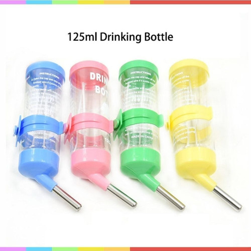 Bebedero Botella 125ml Plastico Hamster / Conejo / Cuyi