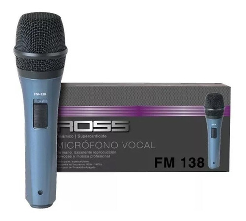 Microfono Ross Fm138 Para Cantante Karaoke Con Cable Nuevo
