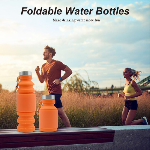 Mitour Botellas De Agua Plegables Tazas - 550 Ml Reutilizabl