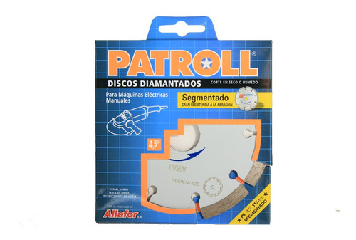 Disco Diamantado Patroll 4.5 Segmentado Ps-4.5