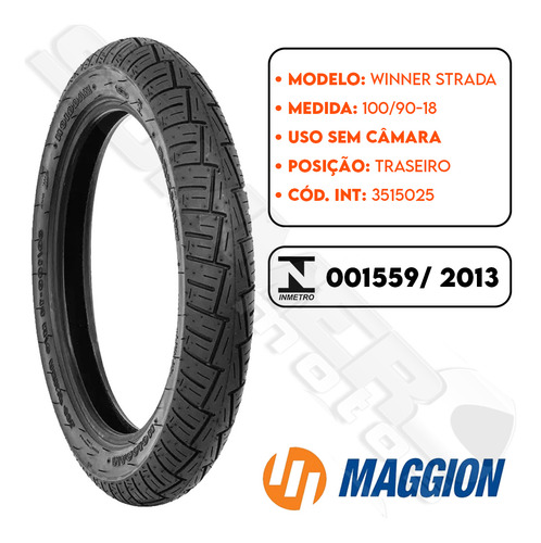 Par Pneu Cbx Aero 150 275-18 + 100-90-18 (+largo) Maggion