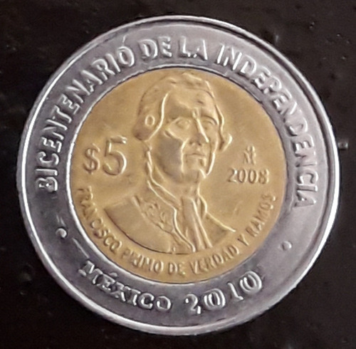 Moneda Francisco Primo De Verdad Y Ramos $5 2008 