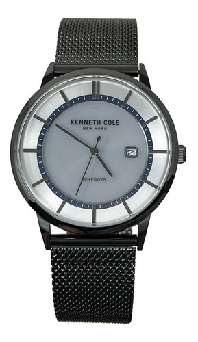 Kenneth Cole Ny - Reloj Análogo Kc50784003a Hombre Color de la correa Negro Color del bisel Gris Color del fondo Gris