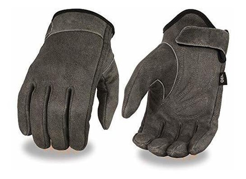 Guantes Moto Guantes De Cuero Gris Desgastado Para Hombre Mi