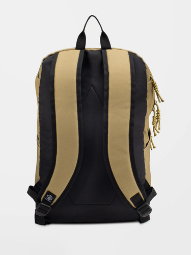 Mochila Volcom Porta Lap Color Caqui Diseño De La Tela Liso