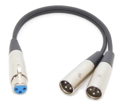 Imagen 3 de 3 de Cable Adaptador Canon Xlr Hembra A Dos Machos Balanceado