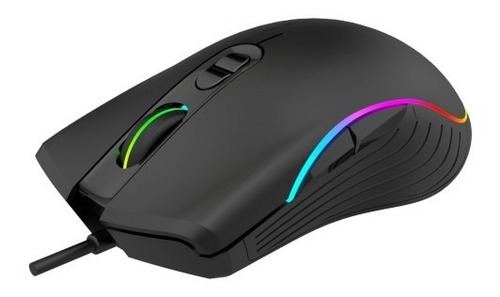Imagen 3 de 3 de Mouse De Juego Alámbrico Rgb Negro Usb Ms1006 Havit