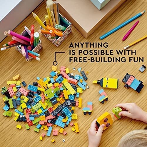 Lego Classic Creative Neon Fun Brick Box Set, Juguete De Con