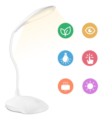 Lámpara Led Ajustable Para Lectura O Escritorio