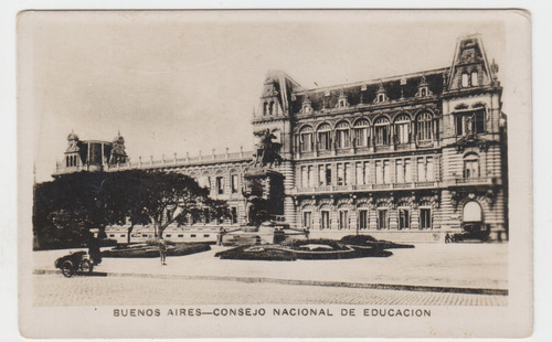 Antigua Postal Buenos Aires Consejo Nacional De Educacion