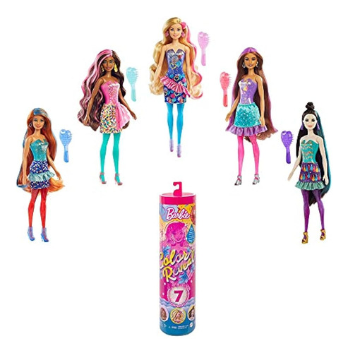 Muñeca Barbie Color Reveal Con 7 Sorpresas: 4 Bolsas Contien