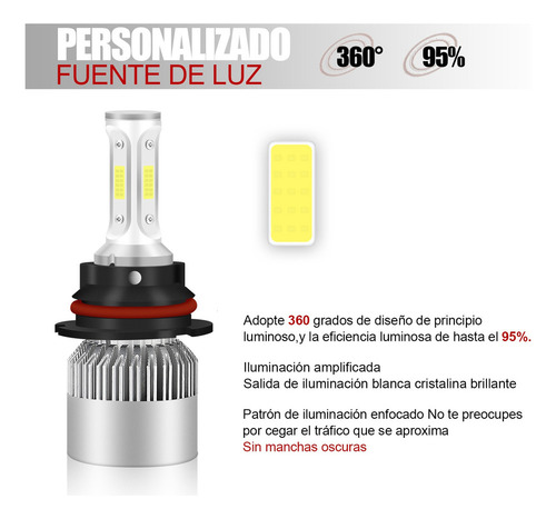 . Kit De Luz Alto/bajo Led 9004 Para Jeep Grand Cherokee