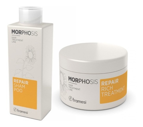 Framesi Kit X2 Morphosis Repair Shampoo 250ml Mascara 200ml