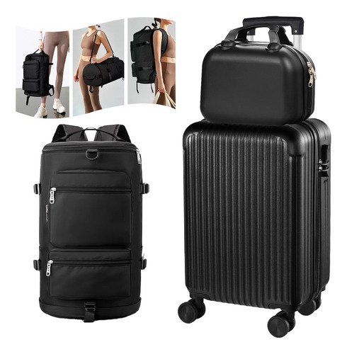 Maletas De Viaje Set Equipaje De Mano19+12in Enviar Mochila