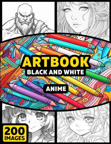 Libro Para Colorear - Anime: Arbook Con 200 Paginas Para Col
