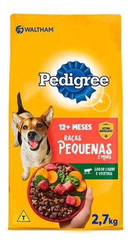 Alimento Pedigree Raças Pequenas para cachorro adulto de raça pequena sabor mix em sacola de 2,7kg