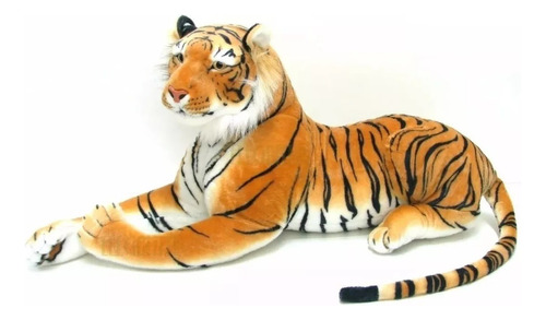 Tigre Pelúcia Gigante 100cm Realista Presente Decoração