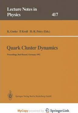 Libro Quark Cluster Dynamics : Proceedings Of The 99th We...