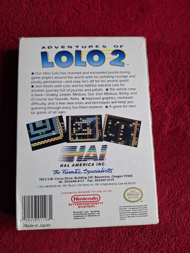 Adventures Of Lolo 2 (nintendo Entertainment System, 1990) (Usado)