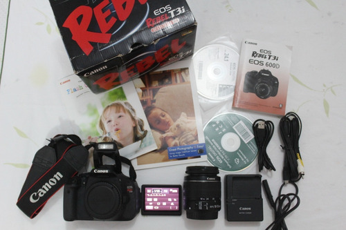 Canon T3i 600d Completa + Brinde. A Vista Tem Desconto !