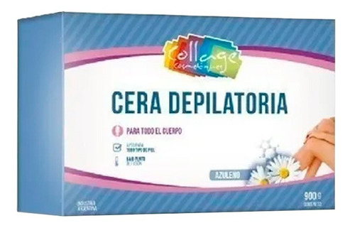 Cera Depilatoria Profesional Azul Collage Azuleno X 900 Gr