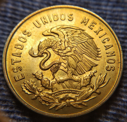 Moneda 5 Centavos 1969 Josefa Ortiz, Sin Circular. (Usado)