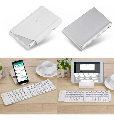 Teclado Bluetooth Inalámbrico Plegable Magnético Portátil Pa